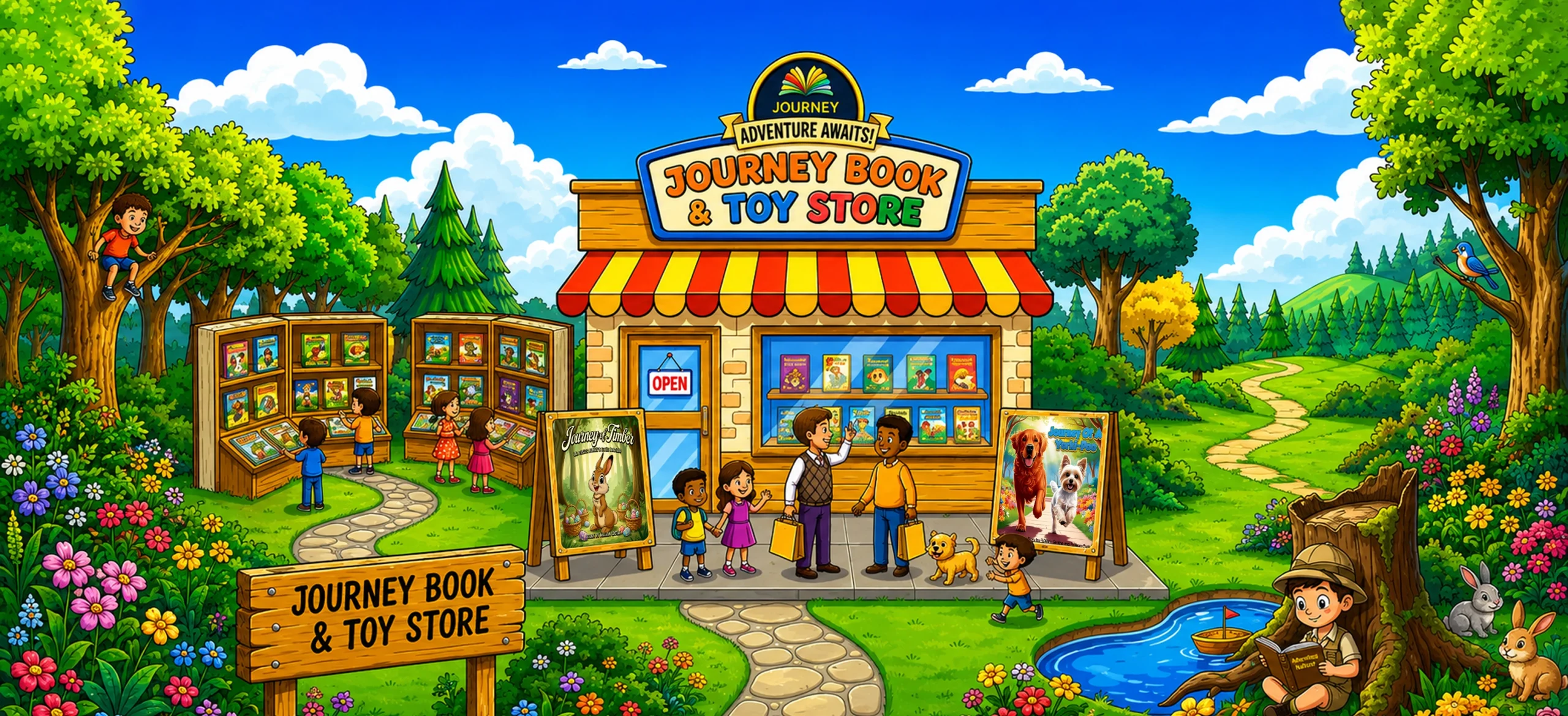 Journey Book and Toy Store illustrated shop